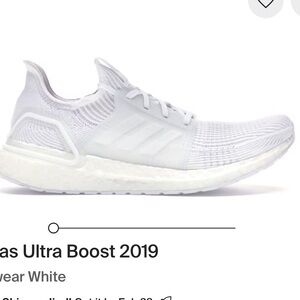 Women’s White Adidas Ultra boost size 8